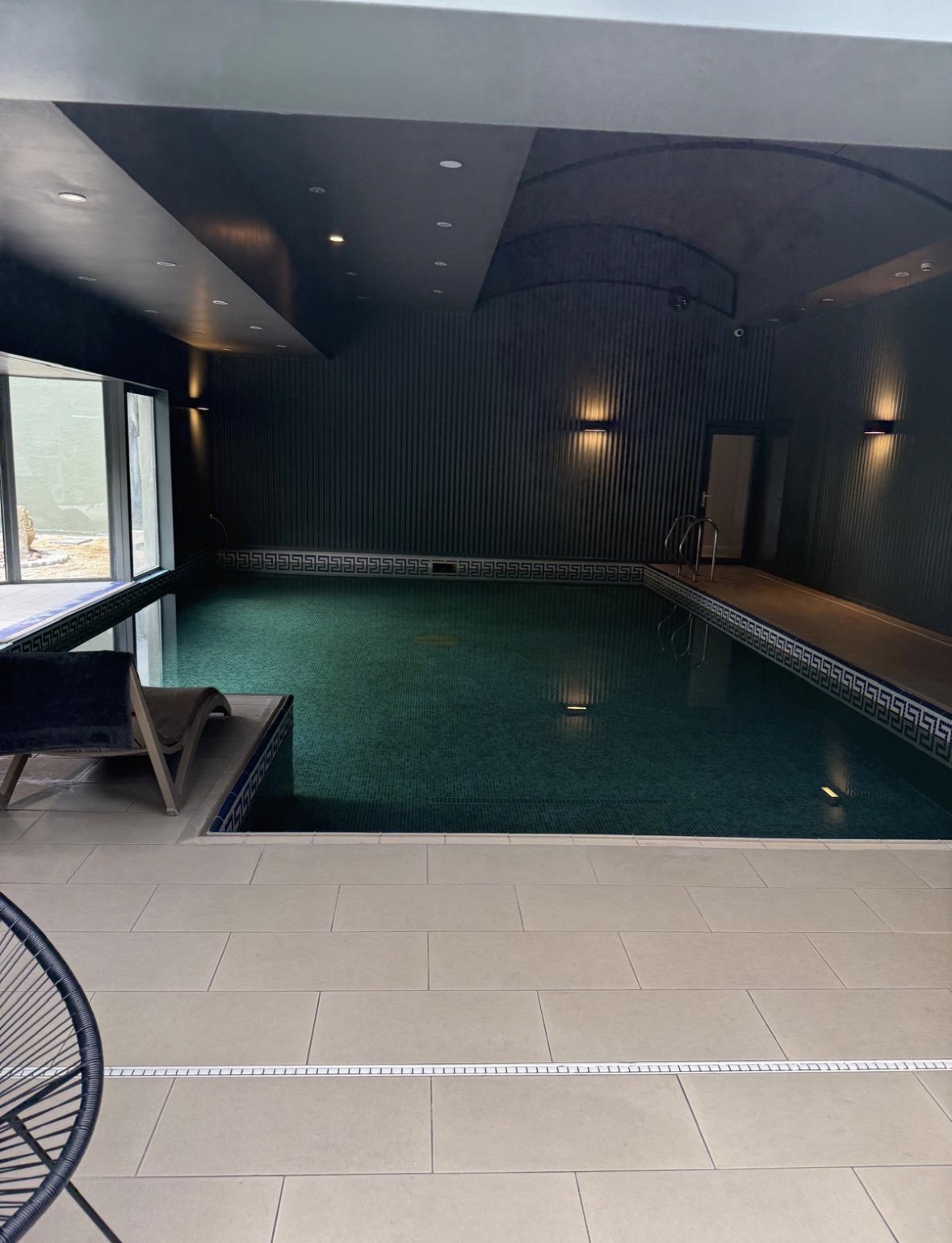The indoor pool at the retreat venue